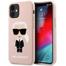 Karl Lagerfeld Karl Lagerfeld KLHCP12SSLFKPI iPhone 12 mini 5,4" hardcase jasnoróżowy/light pink Silicone Iconic