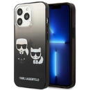 Karl Lagerfeld Karl Lagerfeld KLHCP13LTGKCK iPhone 13 Pro / 13 6,1" hardcase Negru/black Gradient Ikonik Karl & Choupette