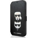 Karl Lagerfeld Karl Lagerfeld KLFLBKP12SSAKICKCBK iPhone 12 mini 5,4" czarny/black book Saffiano Karl & Choupette