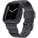 KINGXBAR Kingxbar CYF106 2in1 Armored Case for Apple Watch SE, 8, 7, 6, 5, 4, 3, 2, 1 (41, 40, 38 mm) with Strap Gray