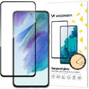 Wozinsky Wozinsky Tempered Glass Full Glue Super Tough Screen Protector Full Coveraged with Frame Case Friendly for Samsung Galaxy S21 FE black