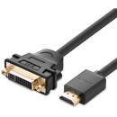 UGREEN Ugreen cable cable adapter adapter DVI 24 + 5 pin (female) - HDMI (male) 22 cm black (20136)