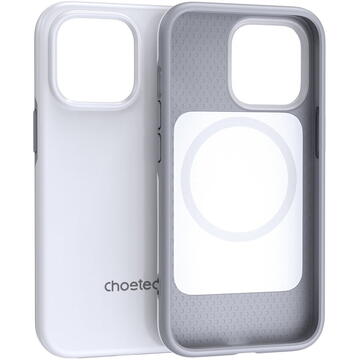 Husa Choetech MFM Anti-drop case Made For MagSafe for iPhone 13 Pro white (PC0113-MFM-WH)