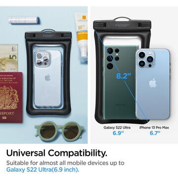 Husa SPIGEN Husă impermeabilă plutitoare A610 (set 2) – negru, IPX8