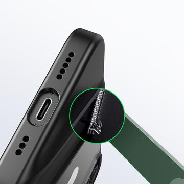 Husa Ugreen LP633 Kickstand Protective Case Hard Cover with Gel Frame and Built-in Stand for iPhone 14 (90924)