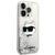Husa Karl Lagerfeld KLHCP14XLNHCS iPhone 14 Pro Max 6.7" silver/silver hardcase Glitter Choupette Head