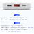 Baterie externa Duzzona 10000 mAh, Incarcare wireless, USB-A/USB-C, 22.5 W, Alb