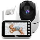 ProMedix Monitor pentru bebeluși wireless Promedix, rază de acțiune de până la 300 m, afișaj de 4,5 inchi, rezoluție camerei 1280*720P, vedere pe timp de noapte, culoare