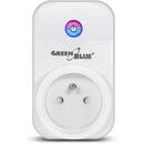 GREENBLUE Priză WiFi controlată de la distanță Android iOS Alexa Google Home timer GreenBlue GB155 max 2000W 8 programe
