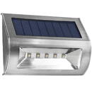 MACLEAN Lampa LED Maclean, Solar, Perete, 5 SMD, Inox, MCE170