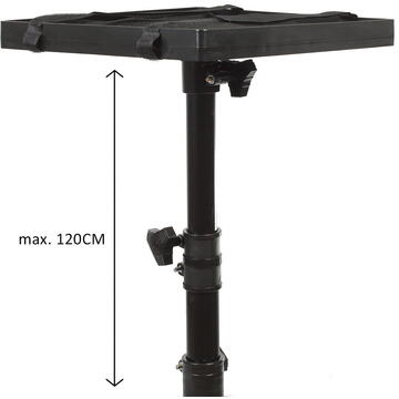 MACLEAN Suport portabil pentru proiectoare , din oțel, reglabil pe înălțime, 1,2 m, MC-920