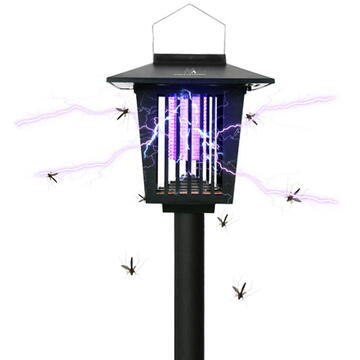 Lampă solară Maclean LED împotriva insectelor, IP44, LED/UV, baterie 2*AA Ni-MH 200 mAh, solar 2V DC MCE448