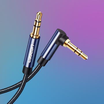 Ugreen audio cable 2 x mini jack 3.5mm 0.5m blue (AV112)