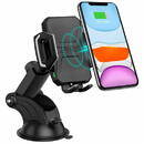 choetech Choetech Car Wireless Charger qi 15W Car Holder for dashboard windshield black (T521-F)