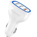 Dudao Dudao Car Charger Quick Charge Quick Charge 3.0 QC3.0 2.4A 18W 3x USB white (R7S white)