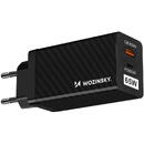 Wozinsky Wozinsky 65W GaN charger with USB ports, USB C supports QC 3.0 PD black (WWCG01)