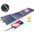 Incarcator solar choetech 4 panouri solare pliabile, 14 W, USB, Impermeabil, 14.8x15.3x5.4 cm