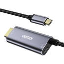 choetech Choetech unidirectional adapter USB type C (male) to HDMI 4K 60Hz (male) + power supply Power Delivery 60W 1,8m gray (XCH-M180-GY)