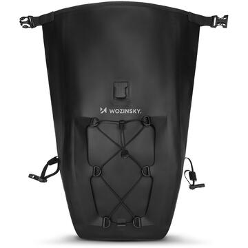 Wozinsky waterproof bicycle bag trunk pannier 25l black (WBB24BK)