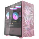 Darkflash DLM21  M-ATX/ITX,Mini-tower, Tempered Glass, Mesh-Pink
