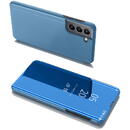 Hurtel Clear View Case flip cover for Samsung Galaxy S22 blue