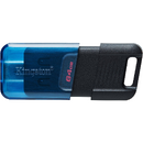 Kingston DT80M, 64GB, USB-C, Blue-Black