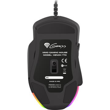 Mouse Mouse Genesis Xenon 770  Negru 10200 DPI USB Optic