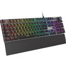 Genesis Tastatura Genesis Thor 400 RGB,Gaming, Negru, USB, CU fir, 108 taste,Iluminare RGB cu efect PRISMO