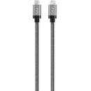 Cablu Date si Incarcare USB Type-C la Lightning Goui Metallic, 1 m, Gri G-METALLICC94S