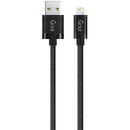 Goui Cablu Date si Incarcare USB la Lightning Goui Metallic, 1 m, Negru G-LC8PIN-02BK