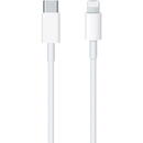 OEM Cablu Date si Incarcare USB Type-C la Lightning OEM pentru iPhone / iPad, 1 m, 2A, Alb