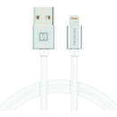 Swissten Cablu Date si Incarcare USB la Lightning Swissten, 1.2 m, Argintiu