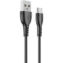 Borofone Cablu Date si Incarcare USB la USB Type-C Borofone BX51 Triumph, 1 m, 3A, Negru