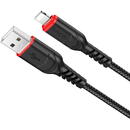 Hoco Cablu Date si Incarcare USB la Lightning HOCO X59 Victory, 1 m, 2.4A, Negru