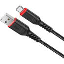 Hoco Cablu Date si Incarcare USB la USB Type-C HOCO X59 Victory, 1 m, 2.4A, Negru
