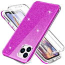 OEM Husa TPU OEM Shockproof Glitter Full Cover pentru Apple iPhone 11 Pro Max, Mov