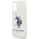 U.S. Polo Husa TPU U.S. Polo Big Horse pentru Samsung Galaxy S20 G980 / Samsung Galaxy S20 5G G981, Alba USHCS62SLHRWH