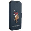 U.S. Polo Husa U.S. Polo Embroidery Book pentru Apple iPhone 12 Pro Max, Bleumarin USFLBKP12LPUGFLNV