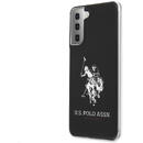 Husa TPU U.S. Polo Big Horse pentru Samsung Galaxy S21+ 5G, Neagra USHCS21MTPUHRBK