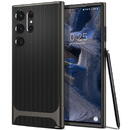 Husa Plastic - TPU Spigen NEO HYBRID GUNMETAL pentru Samsung Galaxy S23 Ultra S918, Neagra ACS05627