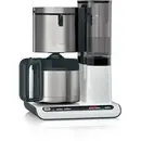 Bosch TKA8A681 Styline Coffee maker, Argintiu/Alb  1100 W  1.1 litri