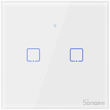 Touch light switch WiFi Sonoff T0 EU TX (2-gang)