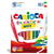 Carioca lavabila, varf gros 6mm,  9 culori+1 erasable marker/cutie, CARIOCA Erasable