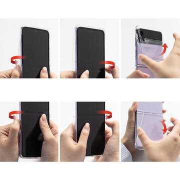 Husa de protectie telefon Ringke pentru Samsung Galaxy Z Flip 4, Ultra Slim, Plastic, Transparent