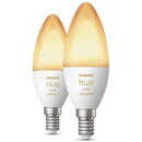 Philips Philips Hue LED Lamp E14 2-Pack 5,2W 320lm White Ambiance