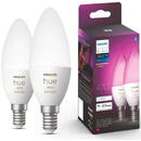 Philips Philips Hue LED Lamp E14 2-Pack 5,3W 320lm White Color Ambiance