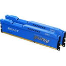 Kingston Fury Beast Blue, 16GB, DDR3-1600, CL10, Dual Channel