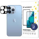 WZK Folie Protectie Camera spate WZK pentru Apple iPhone 14 Pro / Apple iPhone 14 Pro Max, Sticla securizata, Full Glue, 9H, Neagra