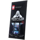 Folie Protectie Ecran OEM pentru Samsung Galaxy S22 5G S901, Privacy, Sticla securizata, Full Face, Full Glue