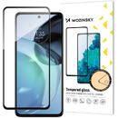 WZK Folie Protectie Ecran WZK pentru Motorola Moto G72, Sticla securizata, Full Face, Full Glue, Neagra
